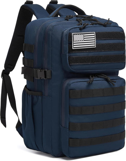 Wotony Military Tactical Backpack for Men Waterproof Daypack 3 Day Assault Pack Molle Bag with Water Bottle Holder