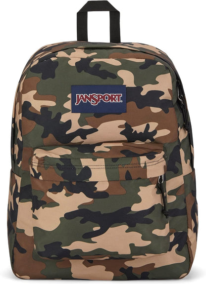 JanSport SuperBreak One Backpacks - Durable, Lightweight Bookbag with 1 Main Compartment, Front Utility Pocket with Built-in Organizer - Premium Backpack, Black - Colors B