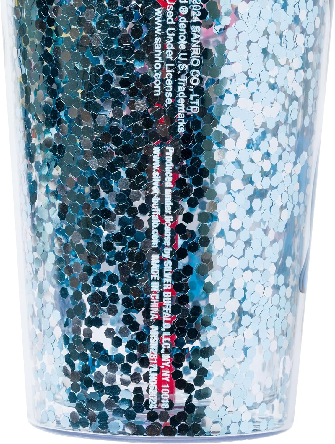 Silver Buffalo Sanrio Hello Kitty Milk Carton Pattern Plastic Boba Tumbler w Lid and Wide Straw, 24 Ounces