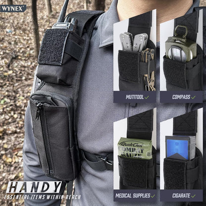 WYNEX Molle Tactical Pouches of Water Bottle Pouch Version, Tactical Accessories Backpack Strap Pouch Water Bottle Carrier Holder Molle Accessories for Backpacks