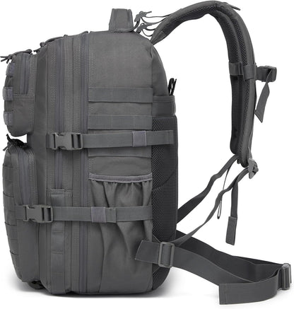 Wotony Military Tactical Backpack for Men Waterproof Daypack 3 Day Assault Pack Molle Bag with Water Bottle Holder