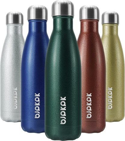 BJPKPK Insulated Water Bottle 12oz Small Stainless Steel Water Bottles Reusable Metal Thermal Keep Cold and Hot,Dreamy Purple - Colors B