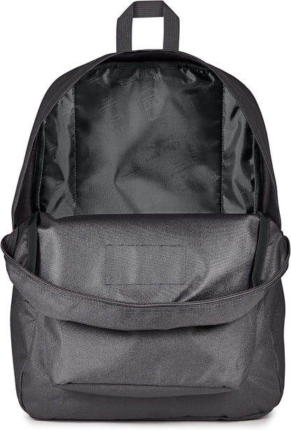 JanSport SuperBreak One Backpacks - Durable, Lightweight Bookbag with 1 Main Compartment, Front Utility Pocket with Built-in Organizer - Premium Backpack, Black - Colors A