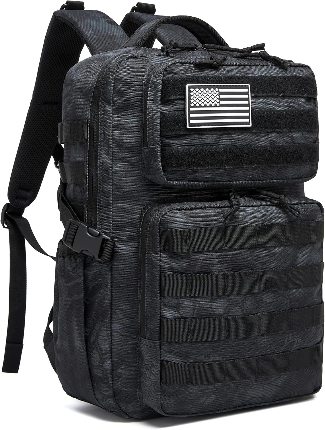 Wotony Military Tactical Backpack for Men Waterproof Daypack 3 Day Assault Pack Molle Bag with Water Bottle Holder