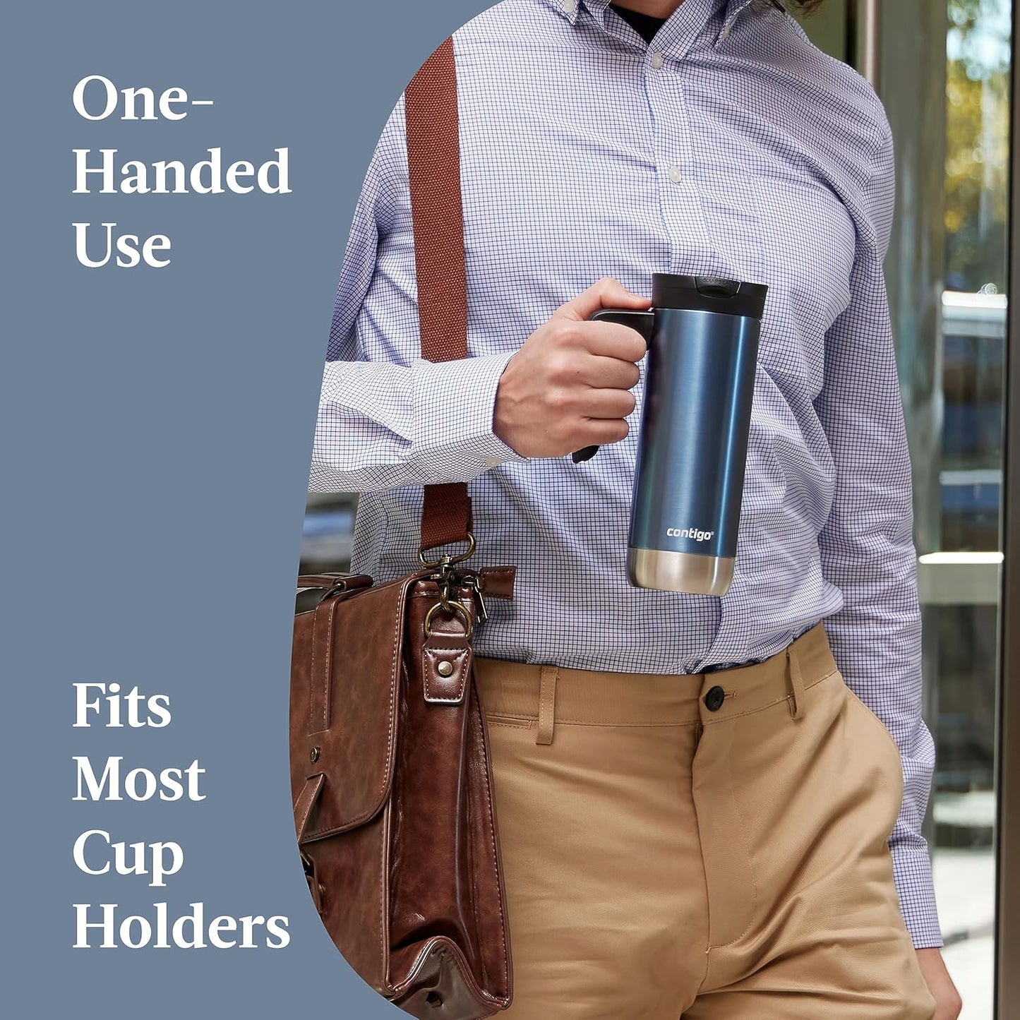 Contigo Superior 2.0 Stainless Steel Travel Mug with Handle with SNAPSEAL Lid, 20oz.