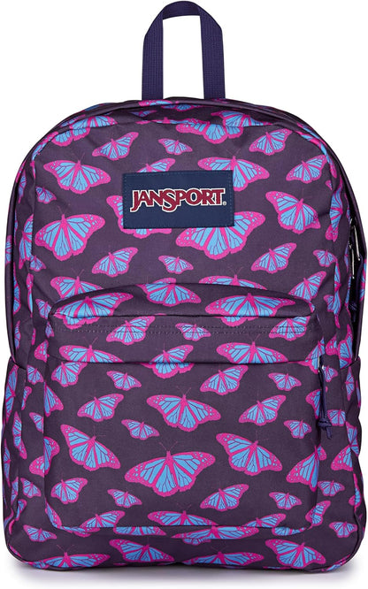 JanSport SuperBreak One Backpacks - Durable, Lightweight Bookbag with 1 Main Compartment, Front Utility Pocket with Built-in Organizer - Premium Backpack, Black - Colors A