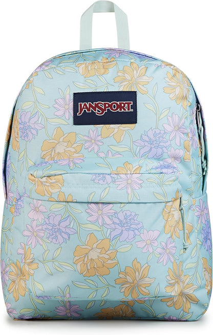 JanSport SuperBreak One Backpacks - Durable, Lightweight Bookbag with 1 Main Compartment, Front Utility Pocket with Built-in Organizer - Premium Backpack, Black - Colors B