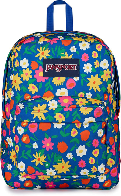 JanSport SuperBreak One Backpacks - Durable, Lightweight Bookbag with 1 Main Compartment, Front Utility Pocket with Built-in Organizer - Premium Backpack, Black - Colors B