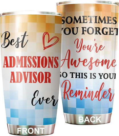 Best Lacrosse Coach Ever Tumbler Stainless Steel 20oz, Office Gifts Women Men Work Friends Coworker, Driking Coffee Cup For Birthday Christmas - Colors E