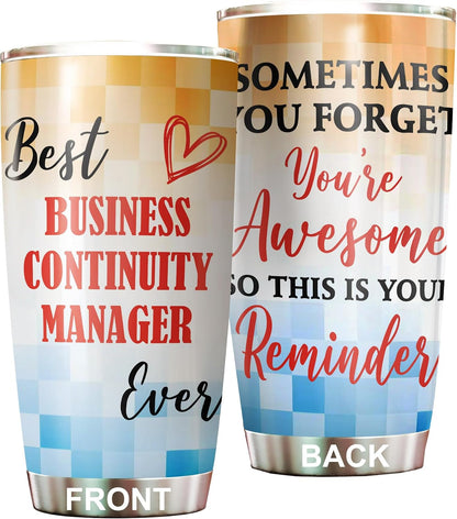 Best Lacrosse Coach Ever Tumbler Stainless Steel 20oz, Office Gifts Women Men Work Friends Coworker, Driking Coffee Cup For Birthday Christmas - Colors E