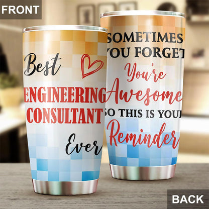 Best Lacrosse Coach Ever Tumbler Stainless Steel 20oz, Office Gifts Women Men Work Friends Coworker, Driking Coffee Cup For Birthday Christmas - Colors E
