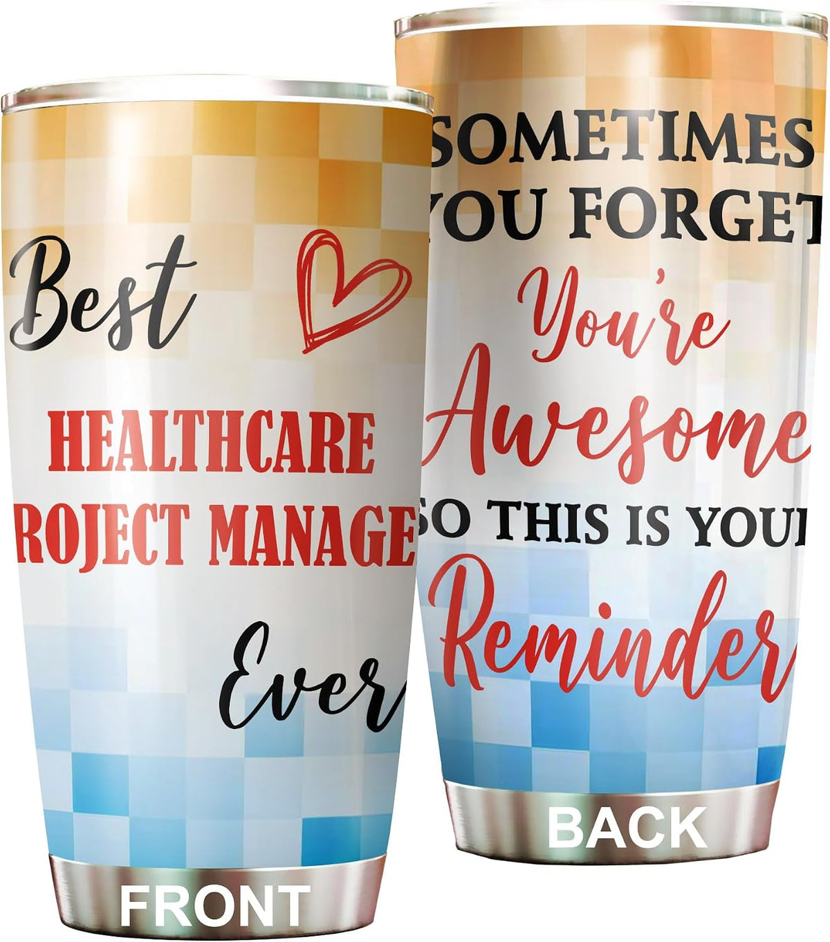 Best Lacrosse Coach Ever Tumbler Stainless Steel 20oz, Office Gifts Women Men Work Friends Coworker, Driking Coffee Cup For Birthday Christmas - Colors E