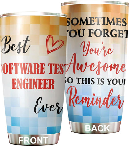 Best Lacrosse Coach Ever Tumbler Stainless Steel 20oz, Office Gifts Women Men Work Friends Coworker, Driking Coffee Cup For Birthday Christmas - Colors E