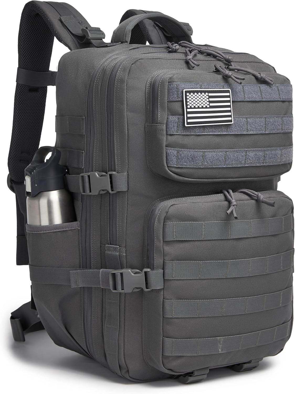 Wotony Military Tactical Backpack for Men Waterproof Daypack 3 Day Assault Pack Molle Bag with Water Bottle Holder