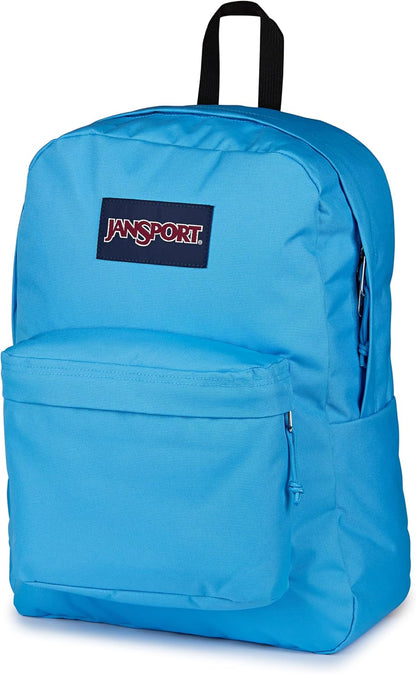 JanSport SuperBreak One Backpacks - Durable, Lightweight Bookbag with 1 Main Compartment, Front Utility Pocket with Built-in Organizer - Premium Backpack, Black - Colors B