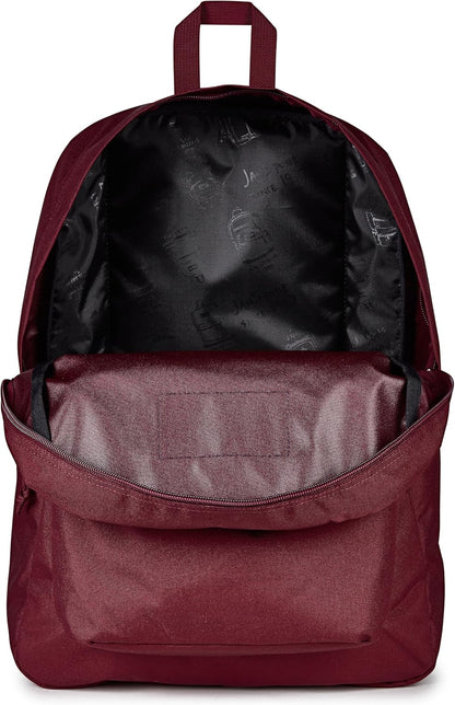 JanSport SuperBreak One Backpacks - Durable, Lightweight Bookbag with 1 Main Compartment, Front Utility Pocket with Built-in Organizer - Premium Backpack, Black - Colors B