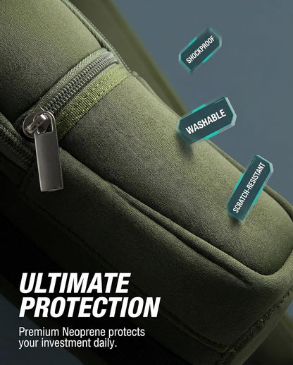 AUPET Water Bottle Sling Bag Sleeve Holder Carrier 25/32/40/64 oz,Insulated Crossbody Water Bottle Case Cover with Strap and Pockets for Men/Women Walking Hiking