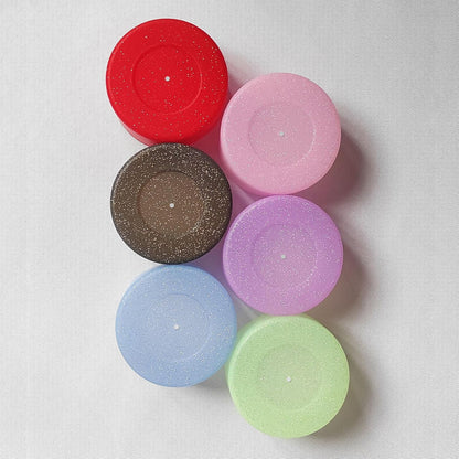 6Pcs Glitter Silicone Cup Boots for Water Bottle Fits Stanley/Owala/Hydro Flask/Simple Modern/Yeti, 2.8-3.1in Width Bottom Protector Cover Sleeve (6 Colors)