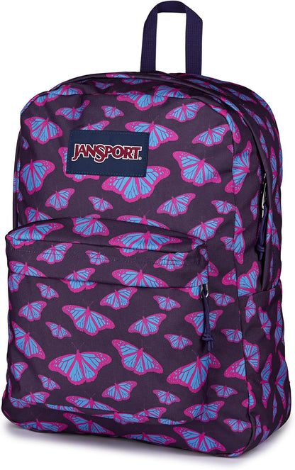 JanSport SuperBreak One Backpacks - Durable, Lightweight Bookbag with 1 Main Compartment, Front Utility Pocket with Built-in Organizer - Premium Backpack, Black - Colors A