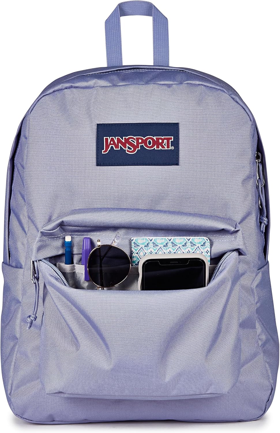 JanSport SuperBreak One Backpacks - Durable, Lightweight Bookbag with 1 Main Compartment, Front Utility Pocket with Built-in Organizer - Premium Backpack, Black - Colors B