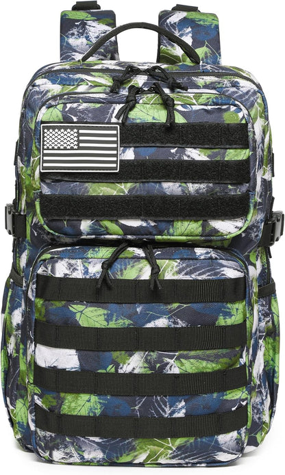 Wotony Military Tactical Backpack for Men Waterproof Daypack 3 Day Assault Pack Molle Bag with Water Bottle Holder