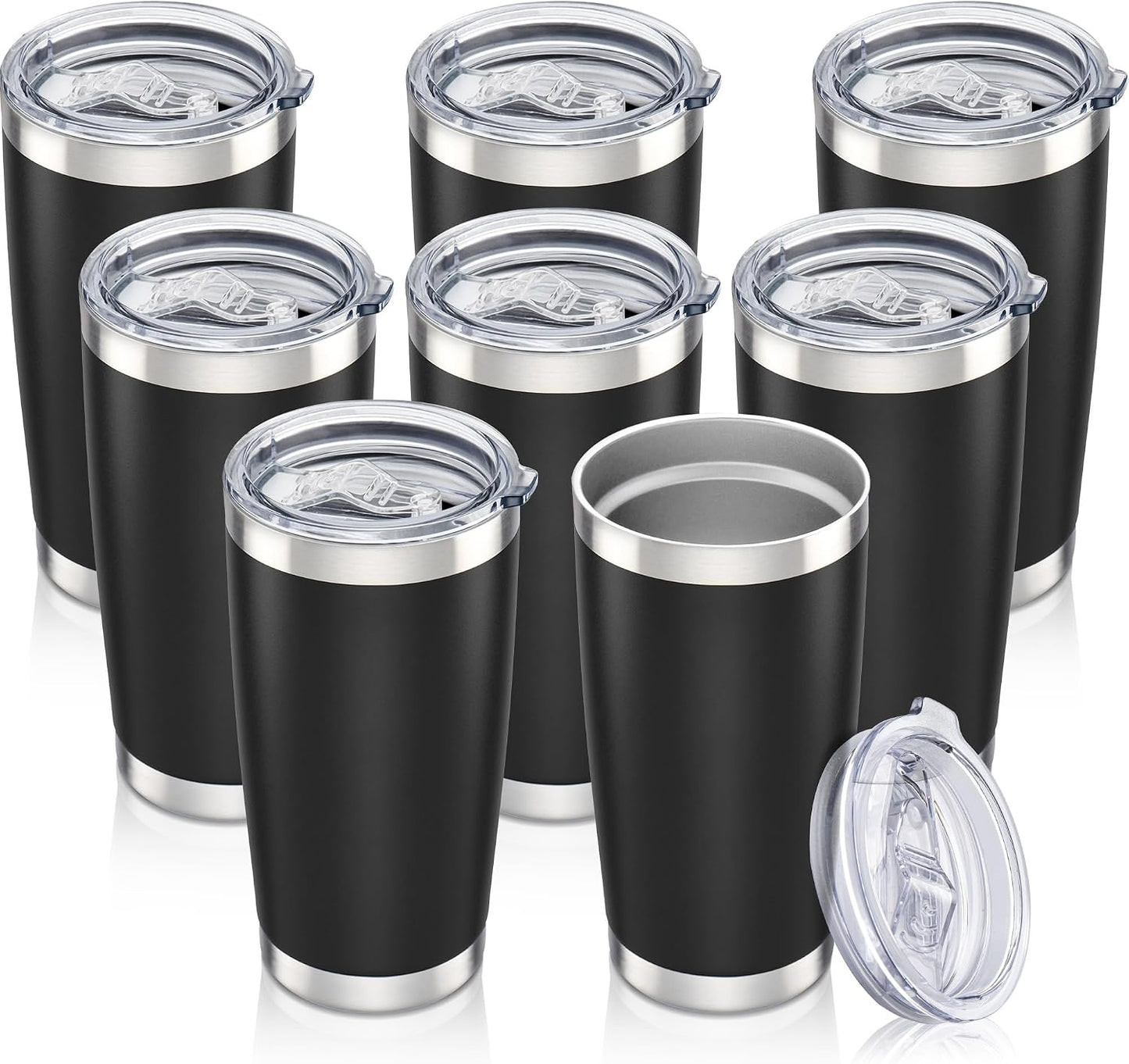 20 oz Tumbler with Lid Stainless Steel Insulated Tumblers Cups Travel Mug | Double Wall Vacuum, Powder Coated, Keep Drinks Cold and Hot, Waterproof Lid, Fit of Car Cup Holders, Sagebrush Green