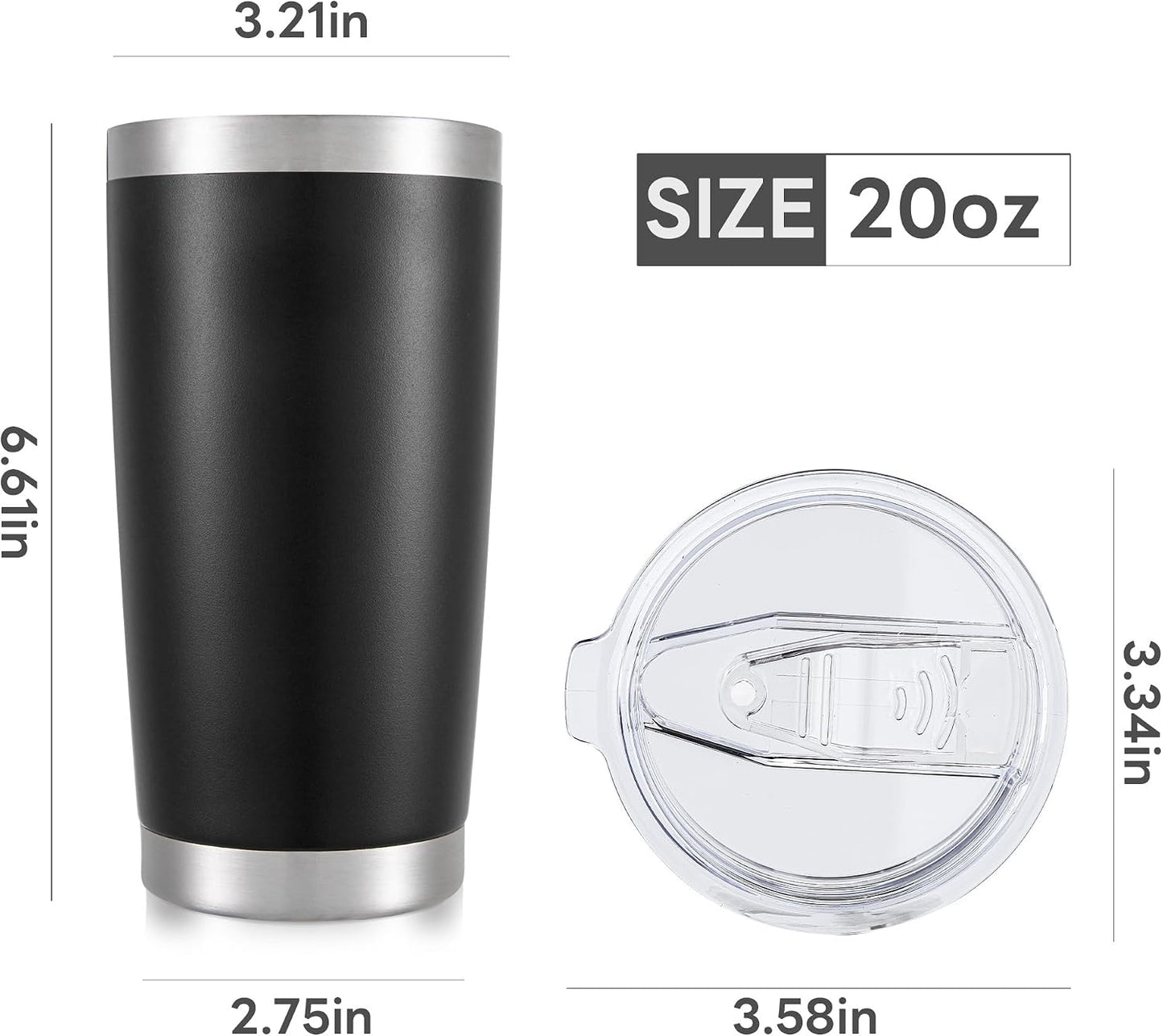 20 oz Tumbler with Lid Stainless Steel Insulated Tumblers Cups Travel Mug | Double Wall Vacuum, Powder Coated, Keep Drinks Cold and Hot, Waterproof Lid, Fit of Car Cup Holders, Sagebrush Green