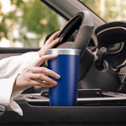20 oz Tumbler with Lid Stainless Steel Insulated Tumblers Cups Travel Mug | Double Wall Vacuum, Powder Coated, Keep Drinks Cold and Hot, Waterproof Lid, Fit of Car Cup Holders, Sagebrush Green