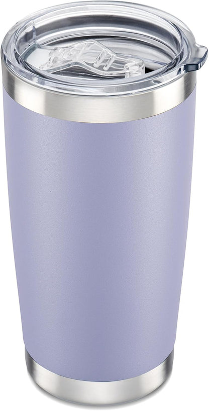 20 oz Tumbler with Lid Stainless Steel Insulated Tumblers Cups Travel Mug | Double Wall Vacuum, Powder Coated, Keep Drinks Cold and Hot, Waterproof Lid, Fit of Car Cup Holders, Sagebrush Green