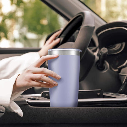 20 oz Tumbler with Lid Stainless Steel Insulated Tumblers Cups Travel Mug | Double Wall Vacuum, Powder Coated, Keep Drinks Cold and Hot, Waterproof Lid, Fit of Car Cup Holders, Sagebrush Green