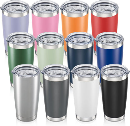 20 oz Tumbler with Lid Stainless Steel Insulated Tumblers Cups Travel Mug | Double Wall Vacuum, Powder Coated, Keep Drinks Cold and Hot, Waterproof Lid, Fit of Car Cup Holders, Sagebrush Green