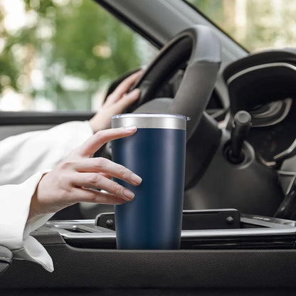 20 oz Tumbler with Lid Stainless Steel Insulated Tumblers Cups Travel Mug | Double Wall Vacuum, Powder Coated, Keep Drinks Cold and Hot, Waterproof Lid, Fit of Car Cup Holders, Sagebrush Green