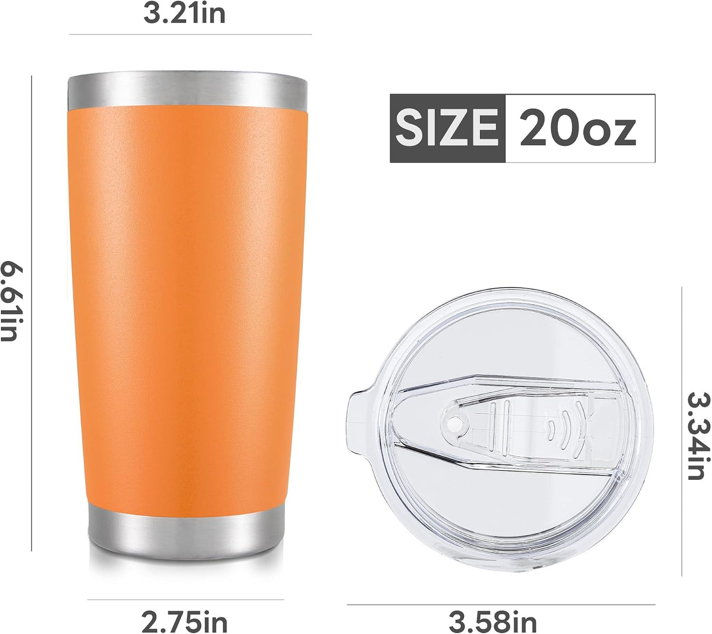 20 oz Tumbler with Lid Stainless Steel Insulated Tumblers Cups Travel Mug | Double Wall Vacuum, Powder Coated, Keep Drinks Cold and Hot, Waterproof Lid, Fit of Car Cup Holders, Sagebrush Green