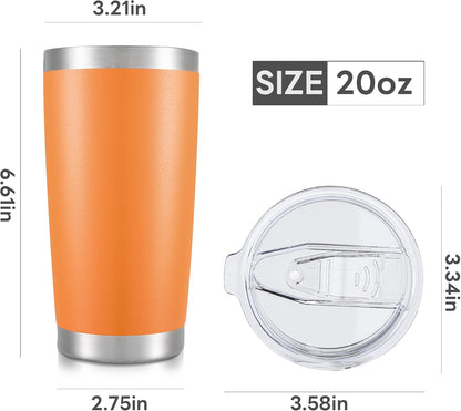 20 oz Tumbler with Lid Stainless Steel Insulated Tumblers Cups Travel Mug | Double Wall Vacuum, Powder Coated, Keep Drinks Cold and Hot, Waterproof Lid, Fit of Car Cup Holders, Sagebrush Green