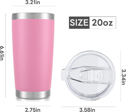 20 oz Tumbler with Lid Stainless Steel Insulated Tumblers Cups Travel Mug | Double Wall Vacuum, Powder Coated, Keep Drinks Cold and Hot, Waterproof Lid, Fit of Car Cup Holders, Sagebrush Green
