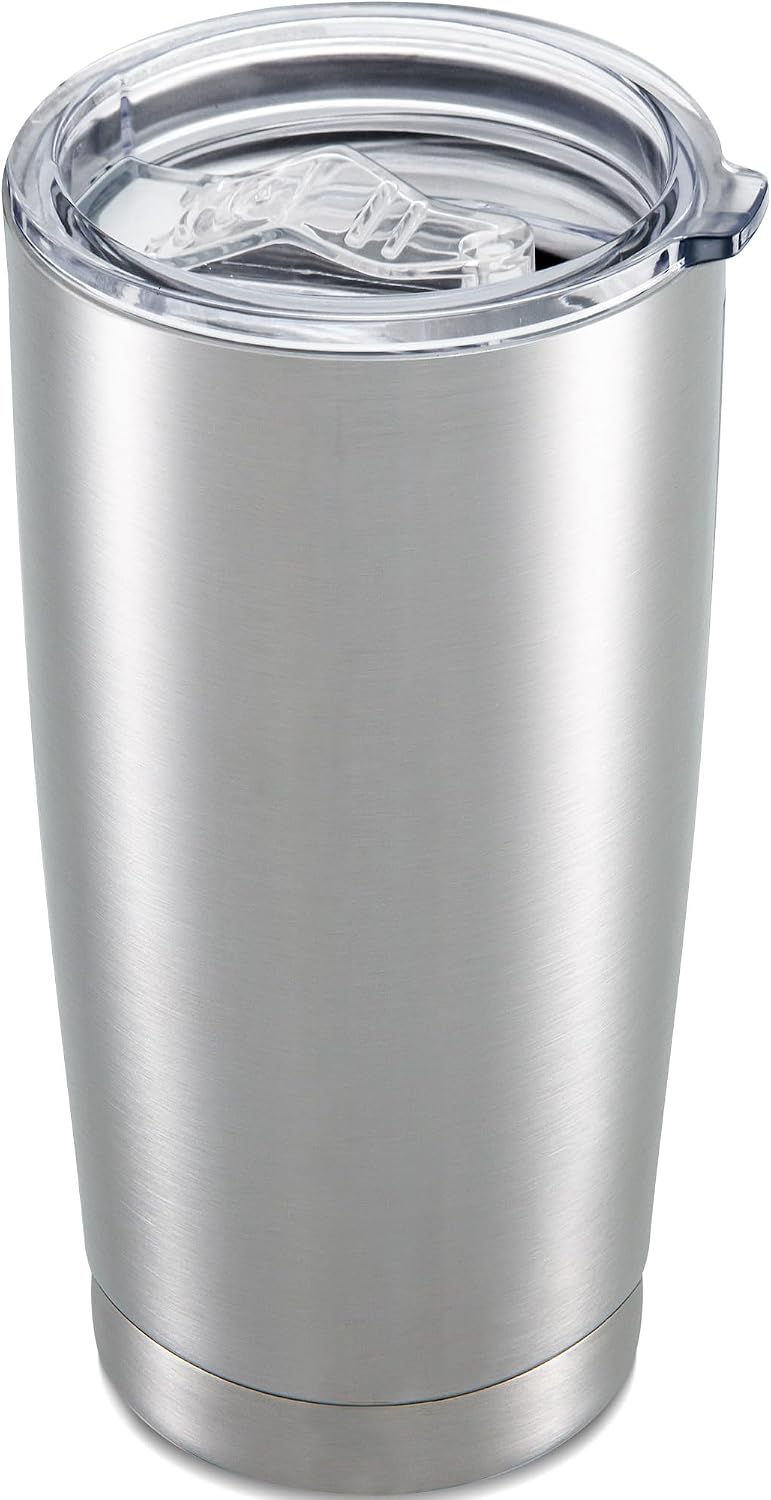 20 oz Tumbler with Lid Stainless Steel Insulated Tumblers Cups Travel Mug | Double Wall Vacuum, Powder Coated, Keep Drinks Cold and Hot, Waterproof Lid, Fit of Car Cup Holders, Sagebrush Green