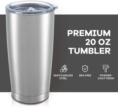 20 oz Tumbler with Lid Stainless Steel Insulated Tumblers Cups Travel Mug | Double Wall Vacuum, Powder Coated, Keep Drinks Cold and Hot, Waterproof Lid, Fit of Car Cup Holders, Sagebrush Green