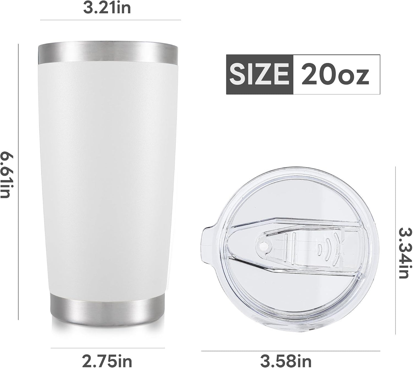 20 oz Tumbler with Lid Stainless Steel Insulated Tumblers Cups Travel Mug | Double Wall Vacuum, Powder Coated, Keep Drinks Cold and Hot, Waterproof Lid, Fit of Car Cup Holders, Sagebrush Green