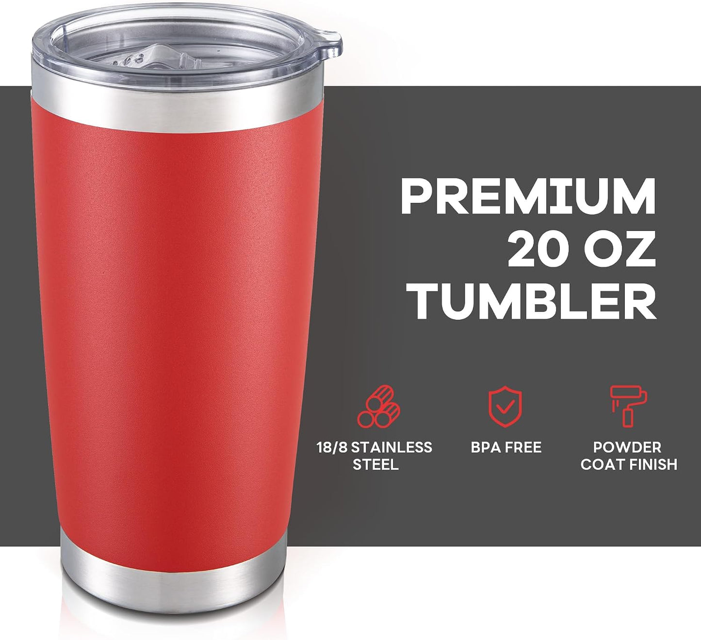 20 oz Tumbler with Lid Stainless Steel Insulated Tumblers Cups Travel Mug | Double Wall Vacuum, Powder Coated, Keep Drinks Cold and Hot, Waterproof Lid, Fit of Car Cup Holders, Sagebrush Green