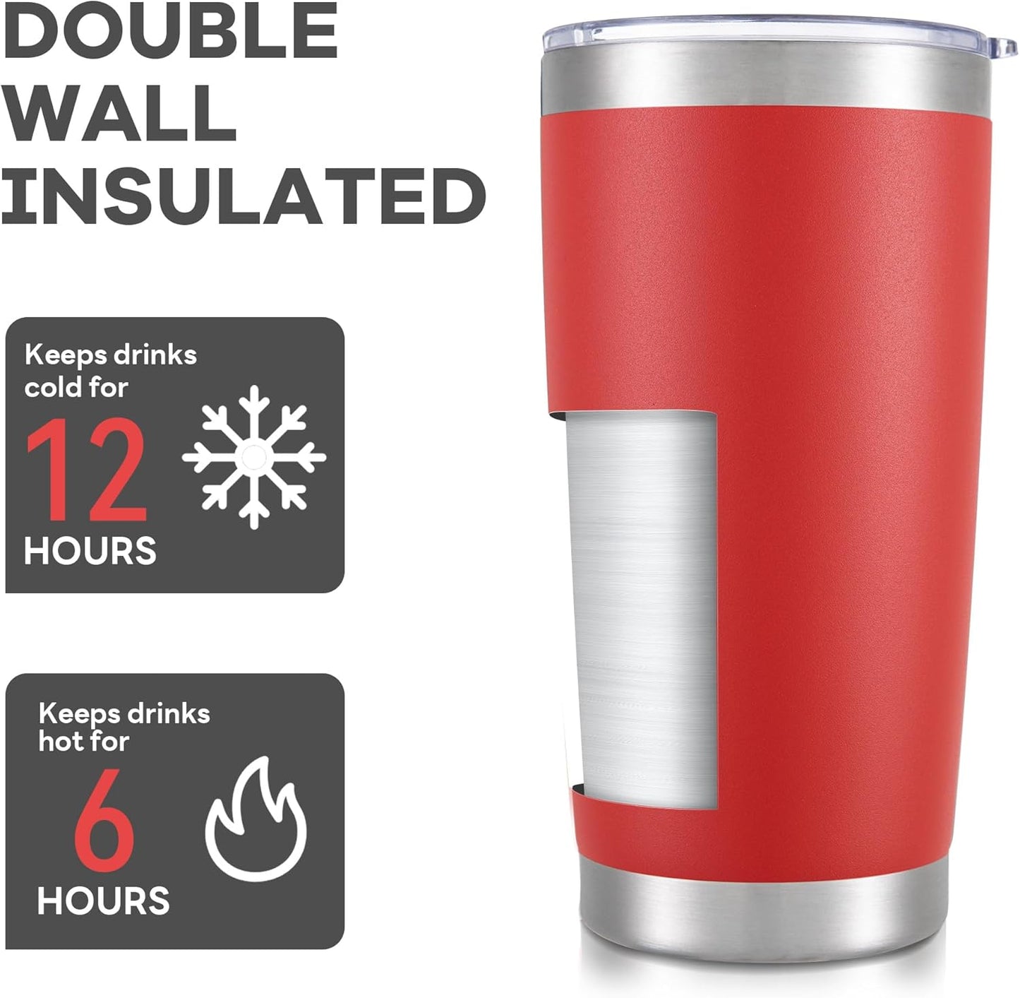 20 oz Tumbler with Lid Stainless Steel Insulated Tumblers Cups Travel Mug | Double Wall Vacuum, Powder Coated, Keep Drinks Cold and Hot, Waterproof Lid, Fit of Car Cup Holders, Sagebrush Green