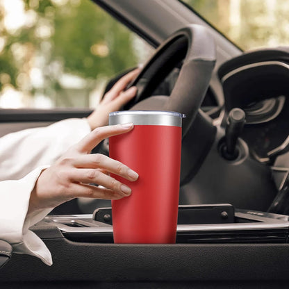 20 oz Tumbler with Lid Stainless Steel Insulated Tumblers Cups Travel Mug | Double Wall Vacuum, Powder Coated, Keep Drinks Cold and Hot, Waterproof Lid, Fit of Car Cup Holders, Sagebrush Green