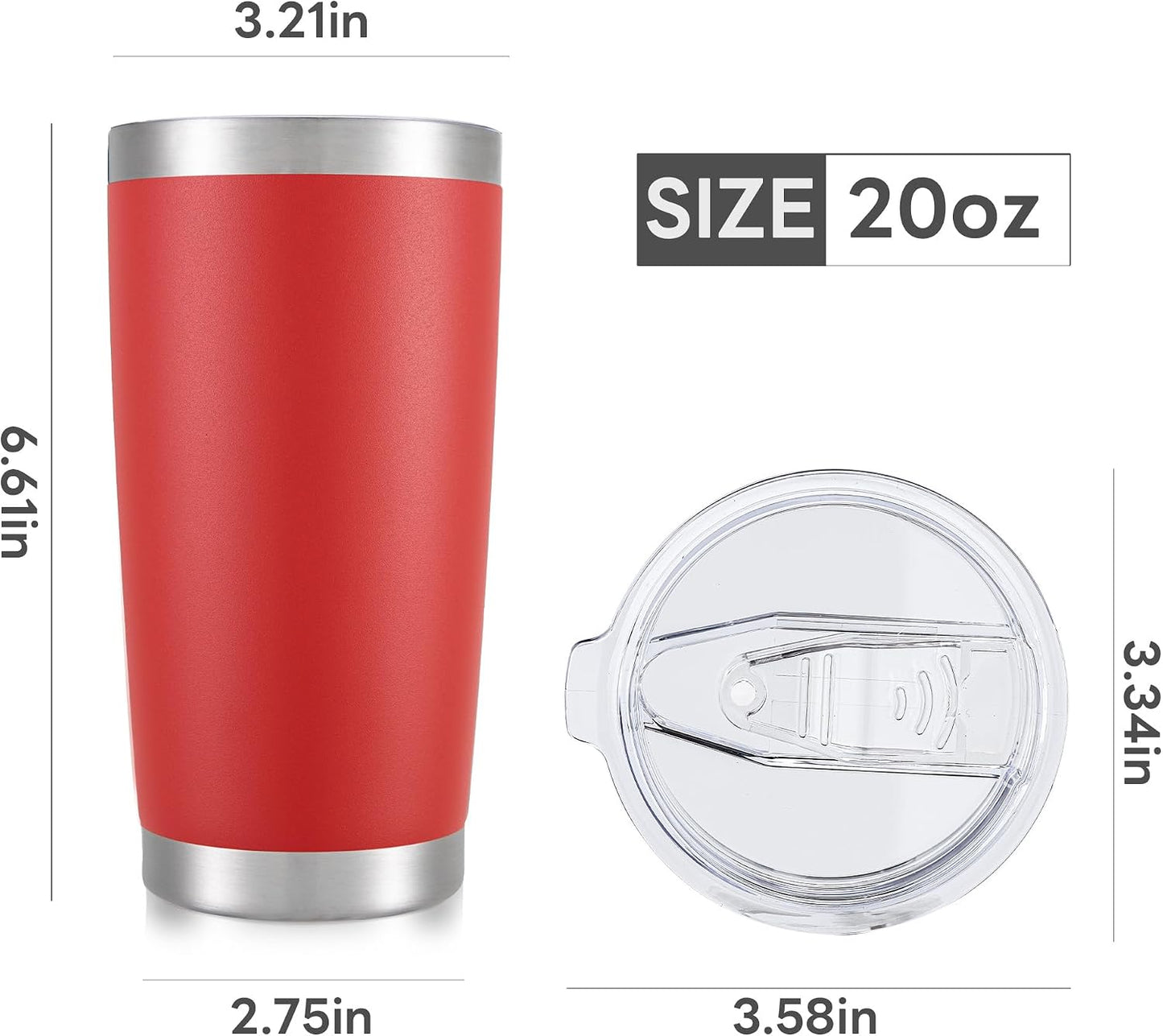 20 oz Tumbler with Lid Stainless Steel Insulated Tumblers Cups Travel Mug | Double Wall Vacuum, Powder Coated, Keep Drinks Cold and Hot, Waterproof Lid, Fit of Car Cup Holders, Sagebrush Green