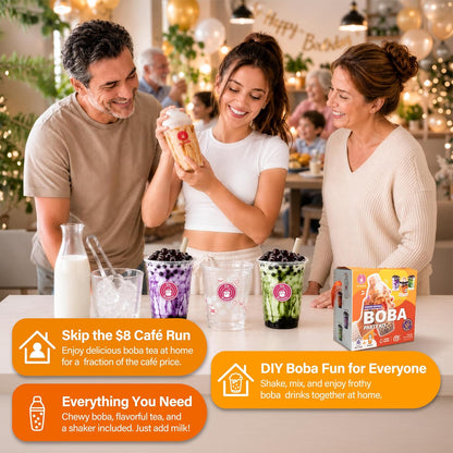 All in One Boba Tea Kit for Kids - Mixed Fruit, 6 Servings