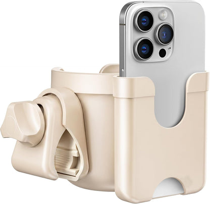 Cup Holder for Walker: Stroller Cup Holder Attachment with Phone Holder