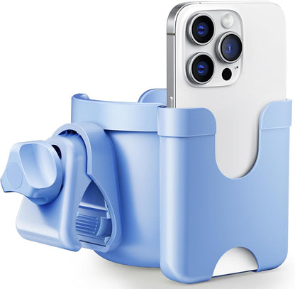 Cup Holder for Walker: Stroller Cup Holder Attachment with Phone Holder