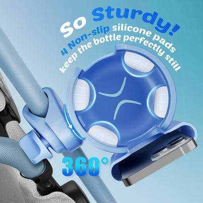 Cup Holder for Walker: Stroller Cup Holder Attachment with Phone Holder