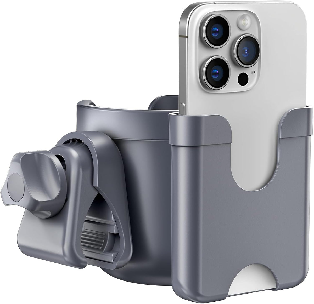 Cup Holder for Walker: Stroller Cup Holder Attachment with Phone Holder