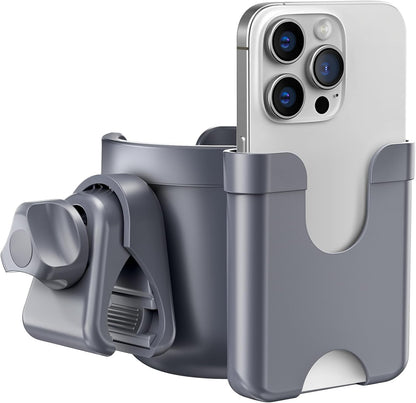 Cup Holder for Walker: Stroller Cup Holder Attachment with Phone Holder