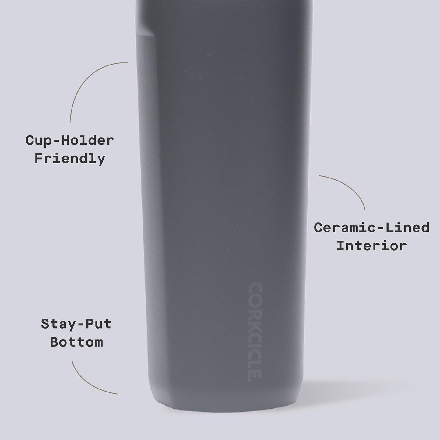 Commuter Cup Travel Mug - Insulated Coffee Mug with Lid - Keeps Drinks Cold 18 Hours - 360° Spill-Proof Sip Lid - Holiday Gift - Great for Gifting Warmth - 17 oz - Burnt Wood