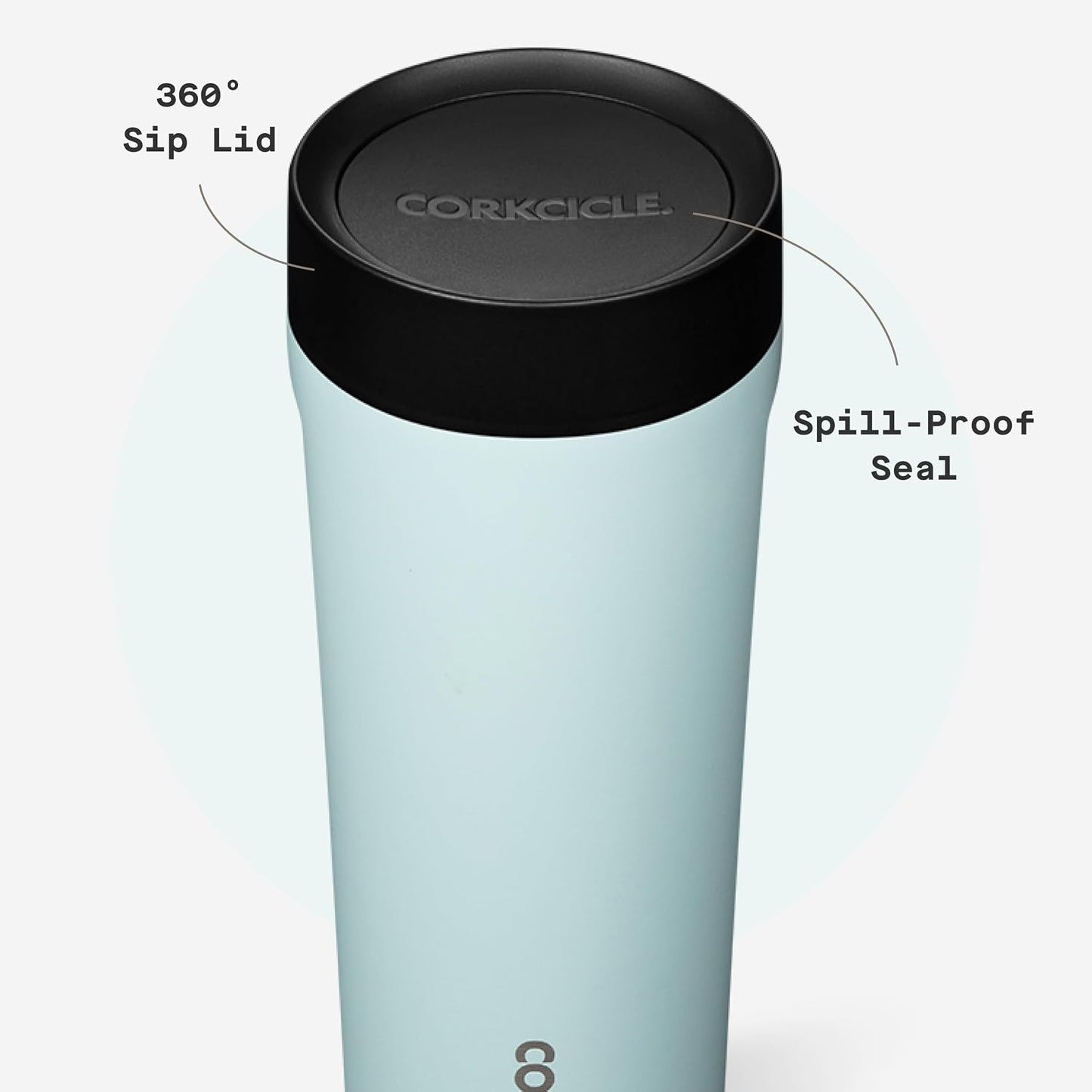 Commuter Cup Travel Mug - Insulated Coffee Mug with Lid - Keeps Drinks Cold 18 Hours - 360° Spill-Proof Sip Lid - Holiday Gift - Great for Gifting Warmth - 17 oz - Burnt Wood